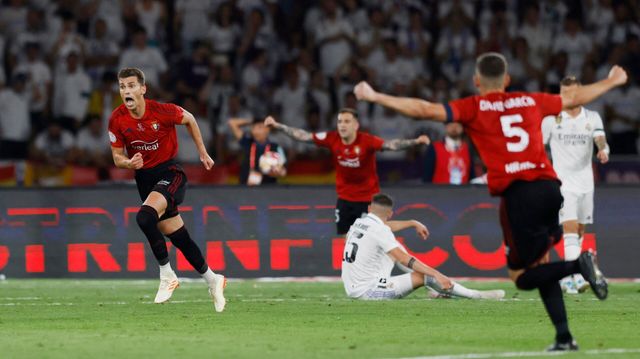 Lukas Toror i saigrači slave gol protiv Reala (©Reuters)